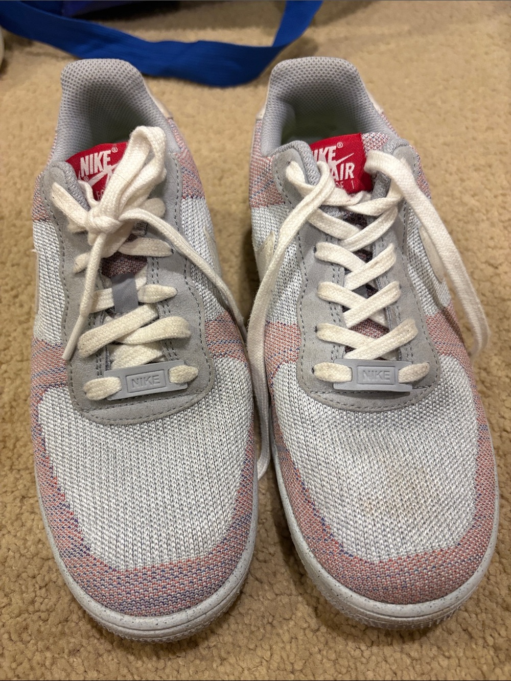 Nike Women’s Knit Sneakers in White, Pink & Gray